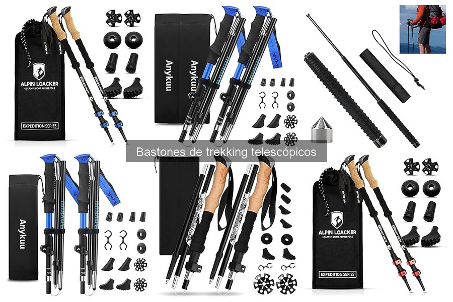 Accesorios imprescindibles para bastones de trekking telescópicos