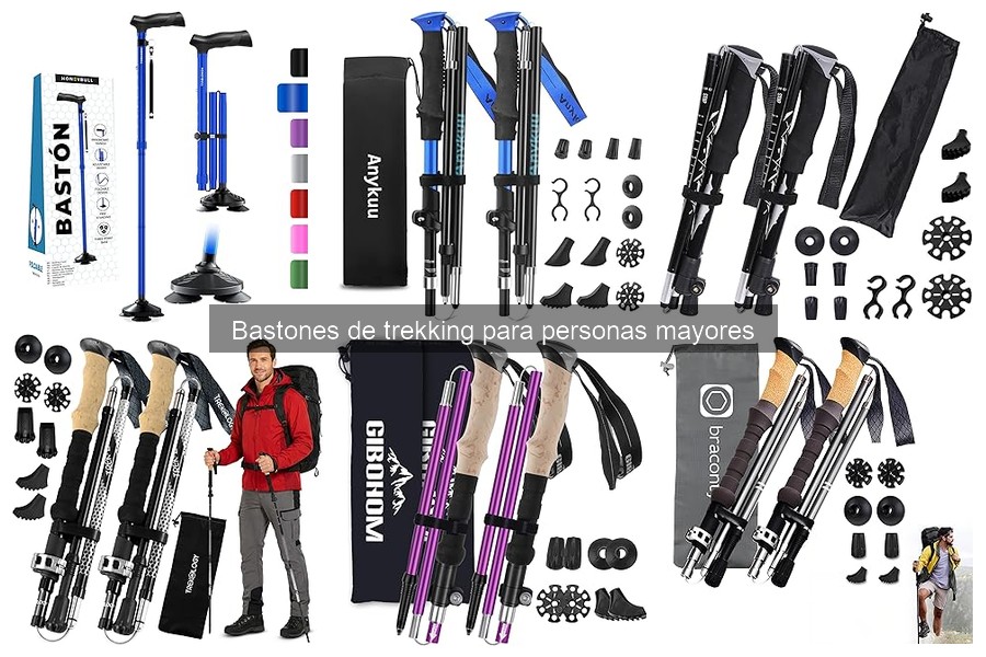 ** Accesorios útiles para bastones de trekking de mayores