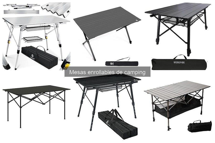 Accesorios útiles para mesas enrollables de camping
