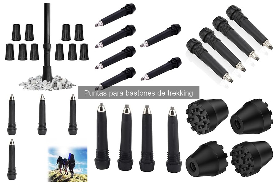 Accesorios útiles para puntas de bastones de trekking