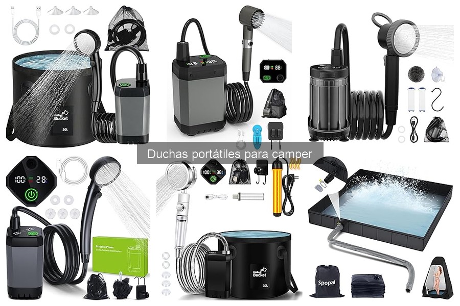 Alternativas a duchas portátiles para higiene en camping