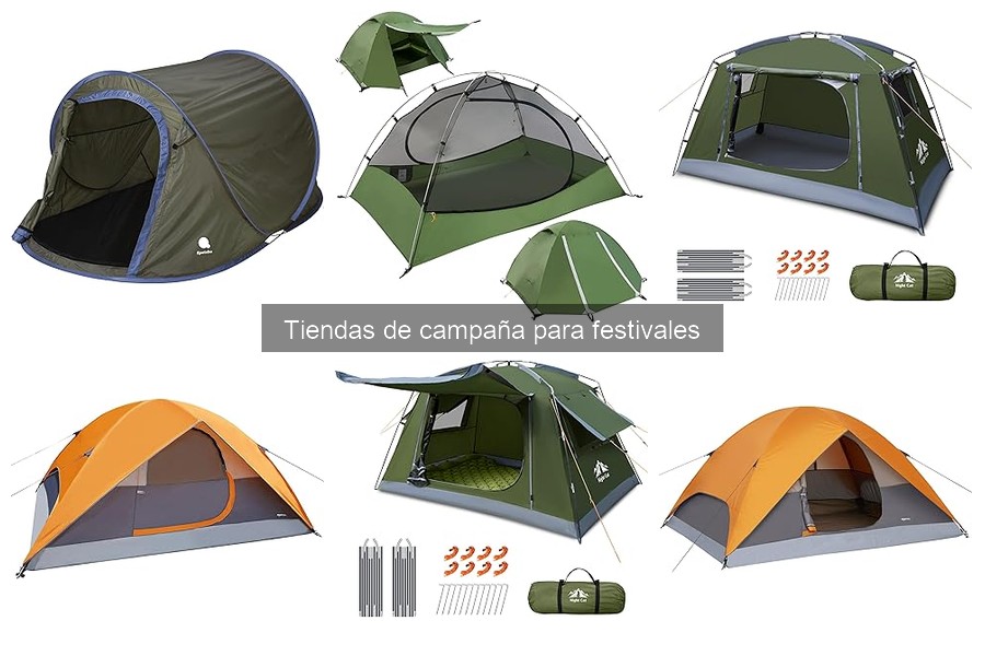Alternativas a las tiendas de campaña para festivales