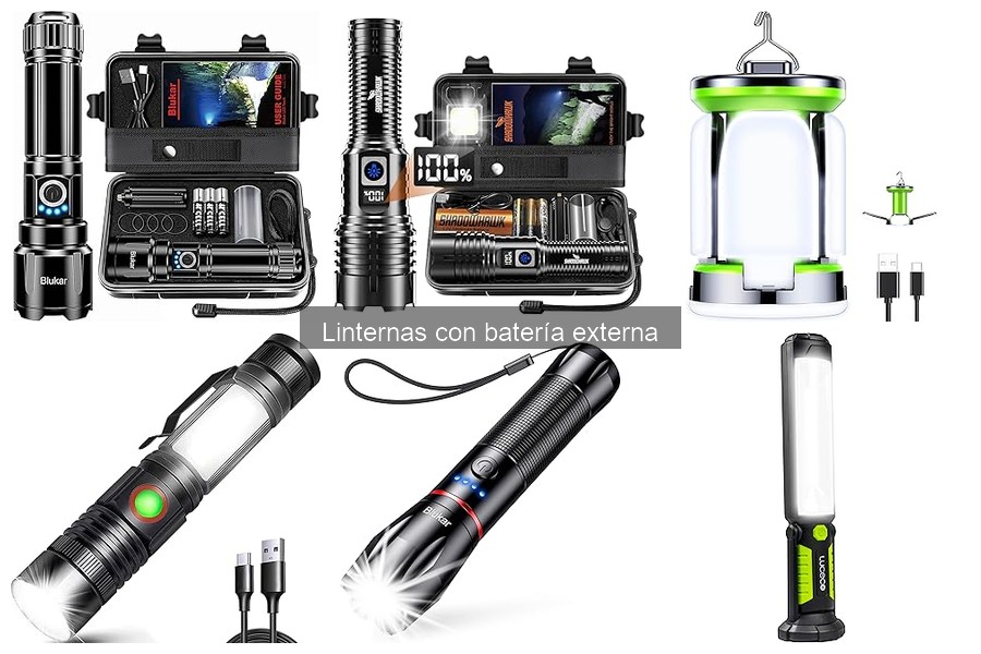 Alternativas a linternas con batería externa para camping