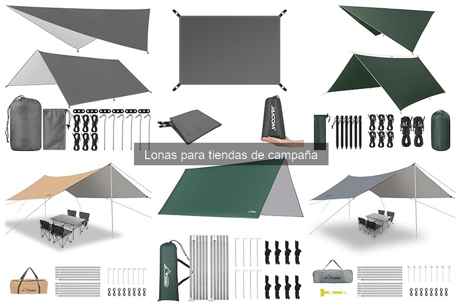Alternativas a lonas para tiendas de campaña: ¿Qué usar?