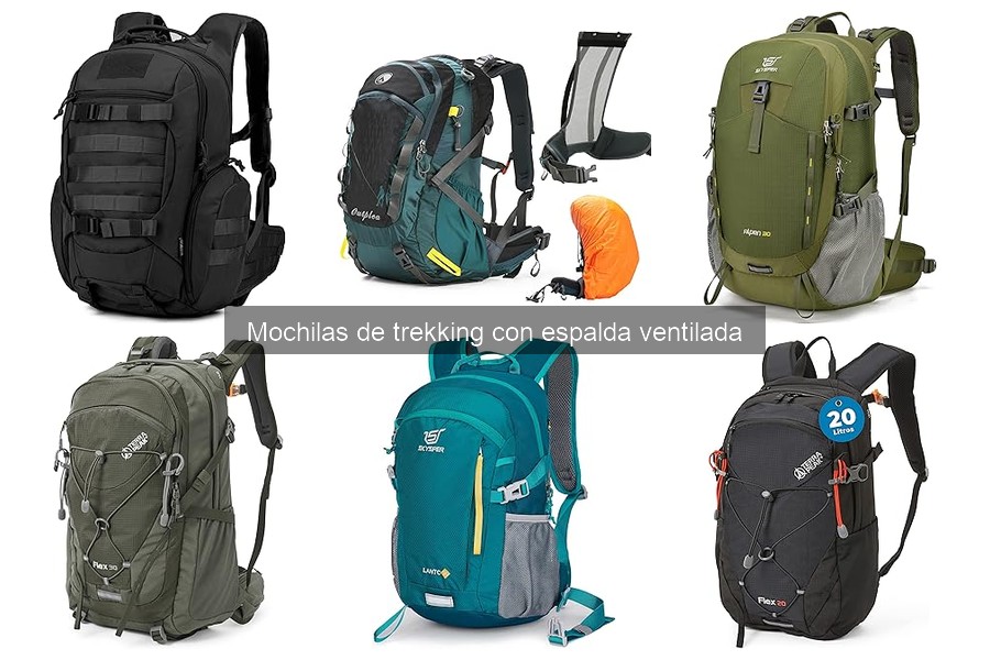 Alternativas a mochilas de trekking con espalda ventilada