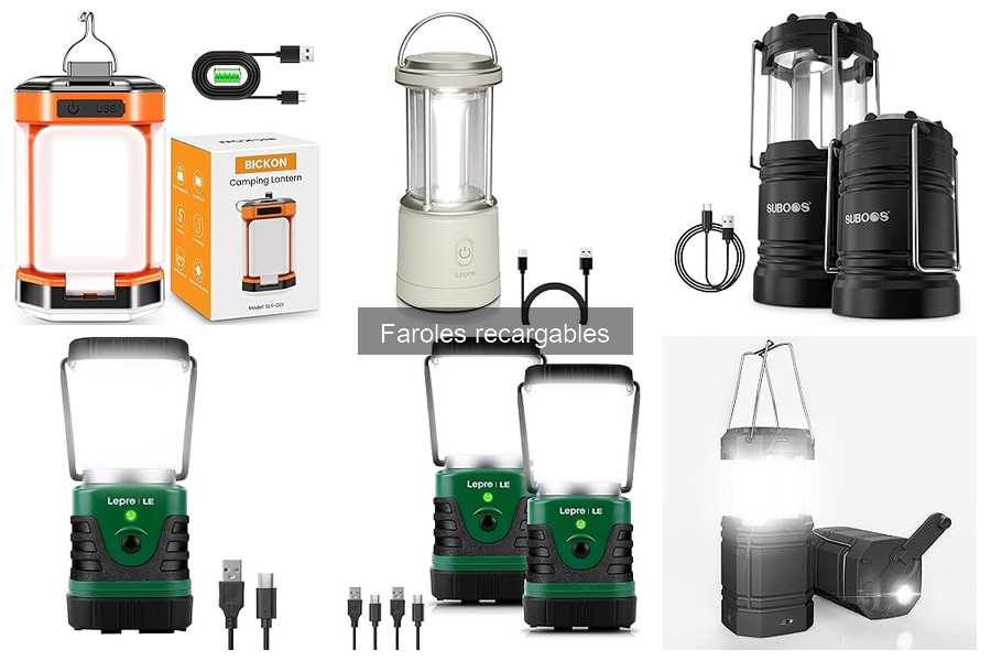 Alternativas ecológicas a faroles recargables para camping