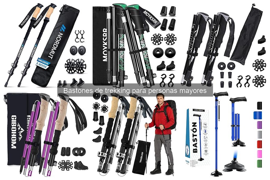Bastones de trekking ligeros vs. pesados para mayores: ¿Cuál elegir?