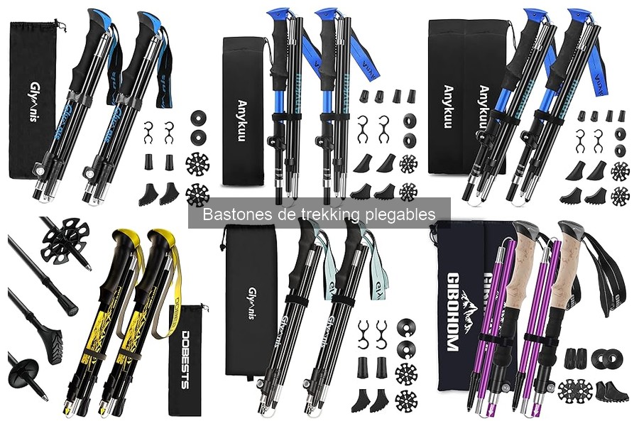 Bastones de trekking plegables para condiciones extremas