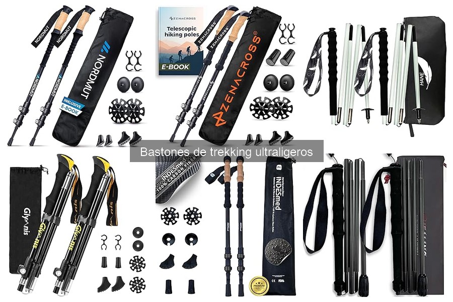 Bastones de trekking ultraligeros: características y beneficios