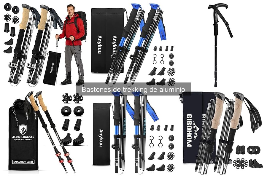 Características Clave de Bastones de Trekking de Aluminio