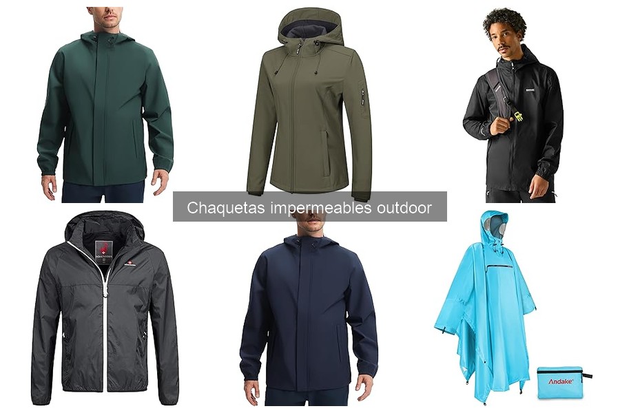 Características clave de chaquetas impermeables para camping
