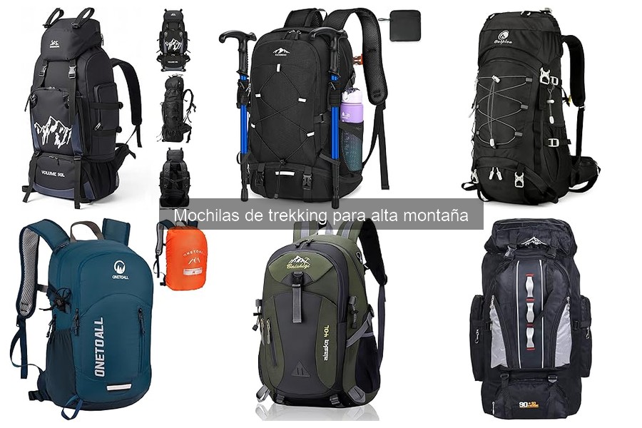 Características esenciales de mochilas de trekking alta montaña
