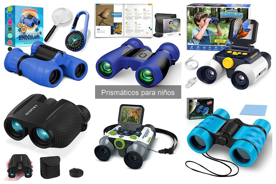 Características esenciales de prismáticos para niños