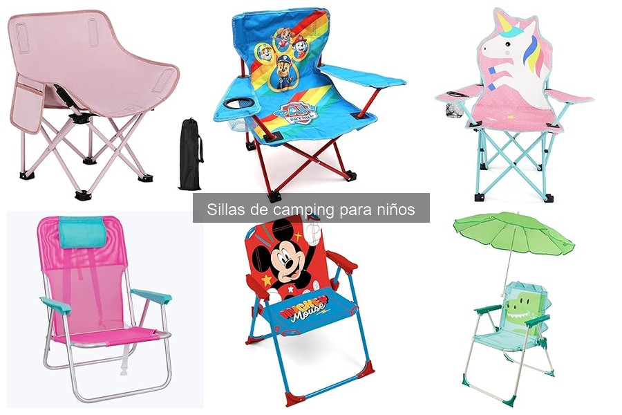 Colores y diseños ideales en sillas de camping para niños