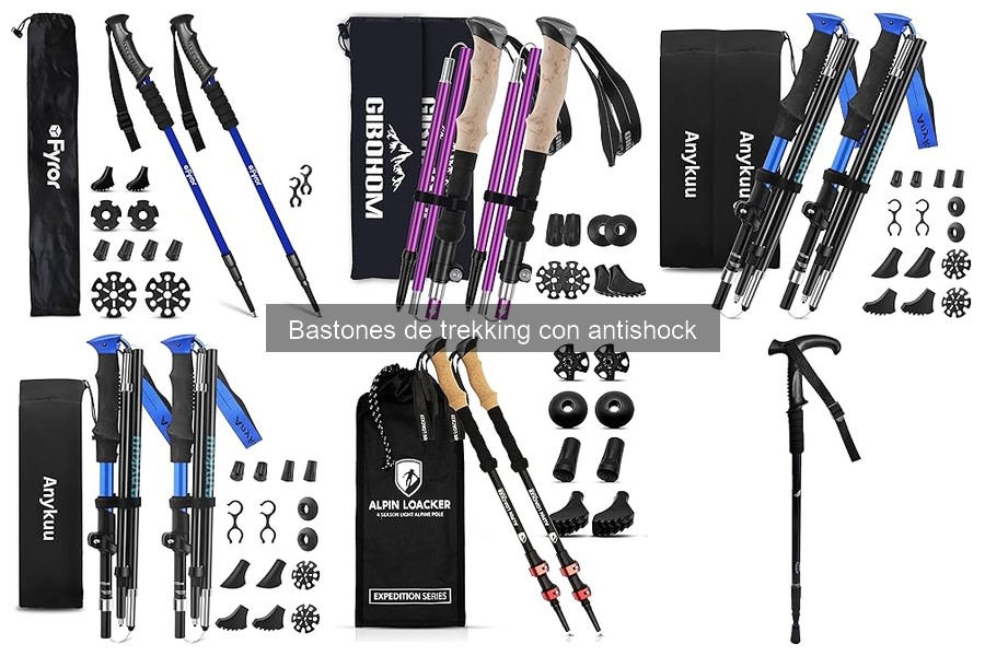 Cómo ajustar y usar bastones de trekking con antishock
