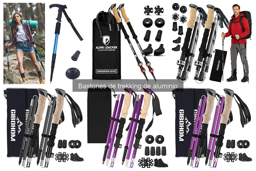 Cómo elegir la longitud ideal de bastones de trekking de aluminio