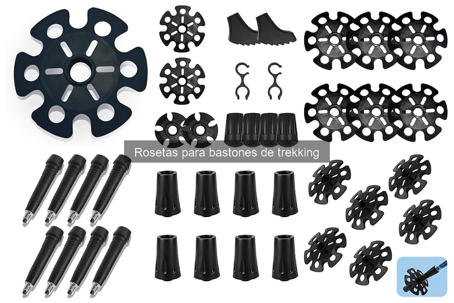 Cómo elegir la roseta ideal para bastones de trekking
