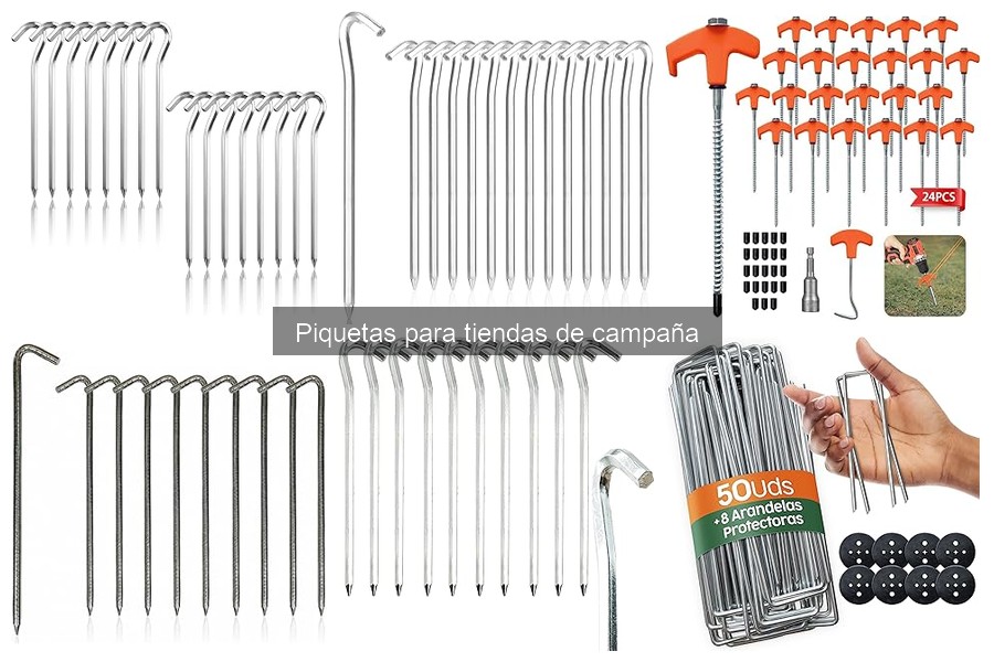 Cómo elegir las mejores piquetas para tu tienda de campaña