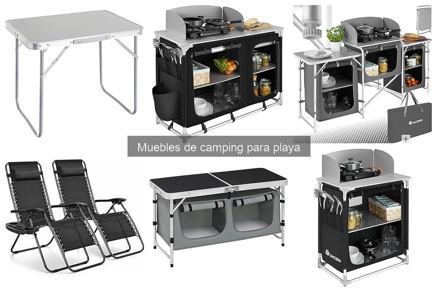 Cómo elegir muebles de camping para playa según tu espacio