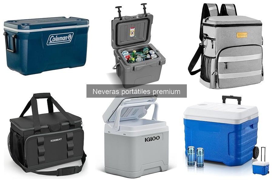 ¿Cómo funciona una nevera portátil premium para camping?