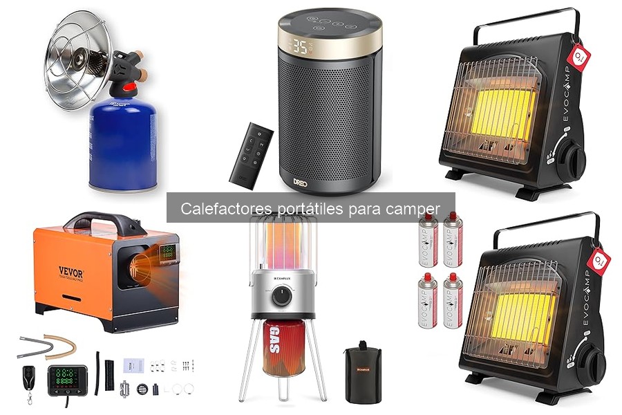 Comparativa de calefactores de gas y eléctricos para camper