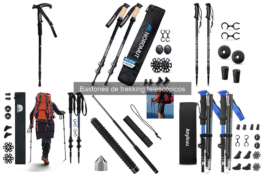 Comparativa de materiales en bastones de trekking telescópicos