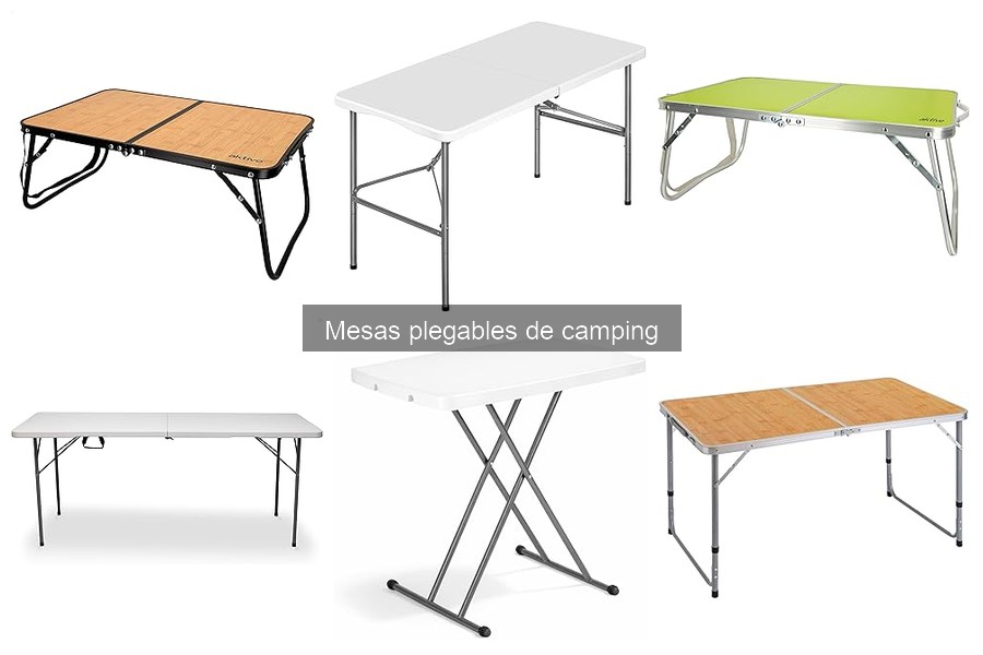 Comparativa de mesas plegables de camping para familias grandes