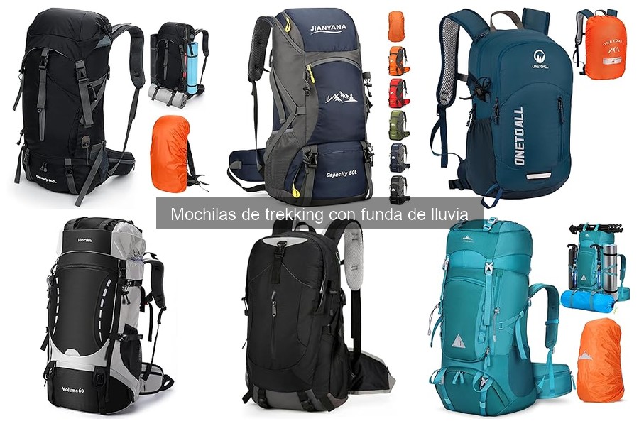 Comparativa de mochilas de trekking con funda de lluvia para hombres y mujeres
