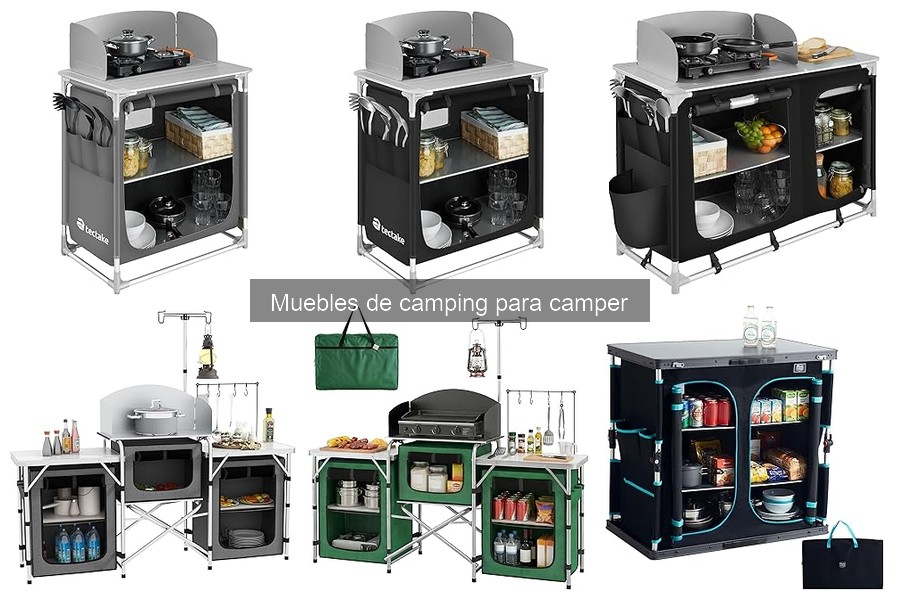 Comparativa de muebles de camping para camper: marcas y precios