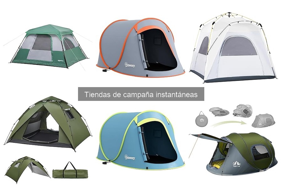 Comparativa de tiendas de campaña instantáneas para camping
