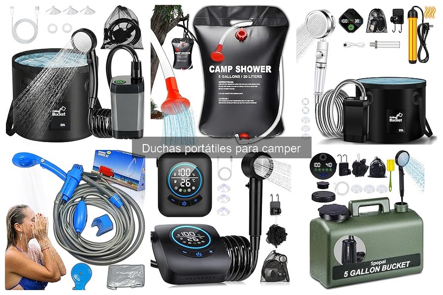 Comparativa: Duchas solares vs. eléctricas para camping