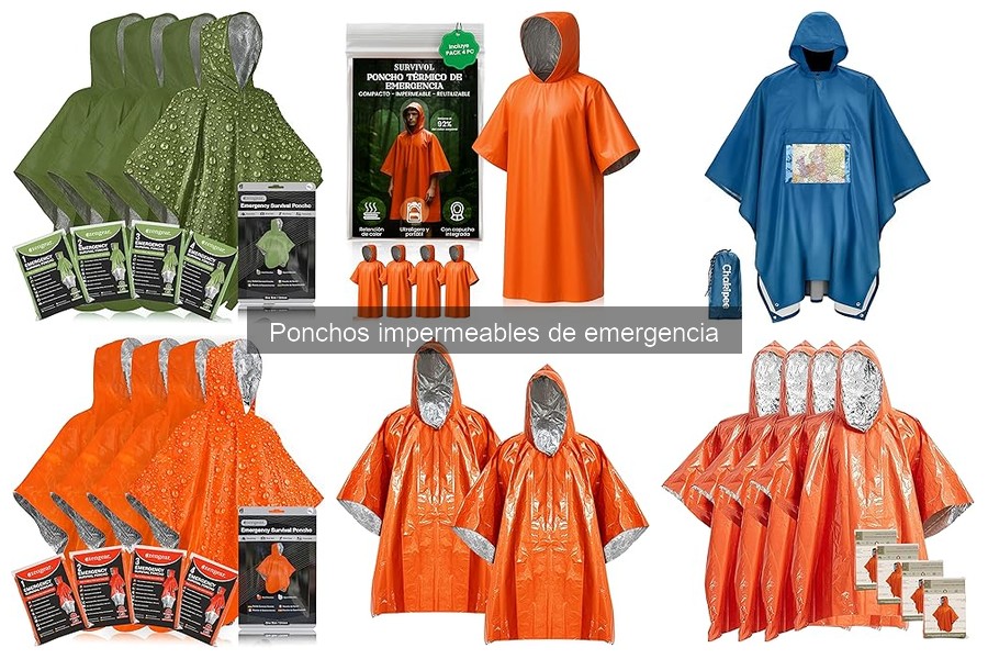 ¿Cuánto cuesta un poncho impermeable de emergencia?