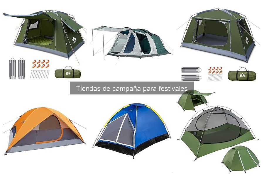 ¿Cuánto cuesta una tienda de campaña para festivales?