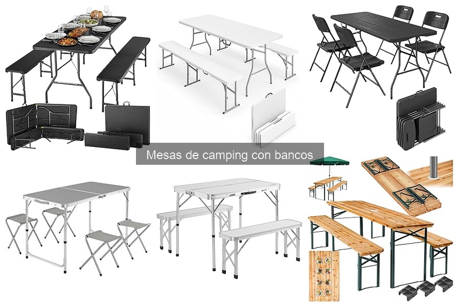 ¿Cuánto cuestan las mesas de camping con bancos? Precios y Tipos