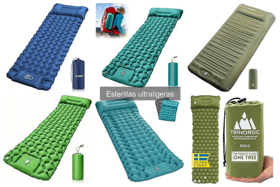 Diferencias en materiales de esterillas ultraligeras para camping