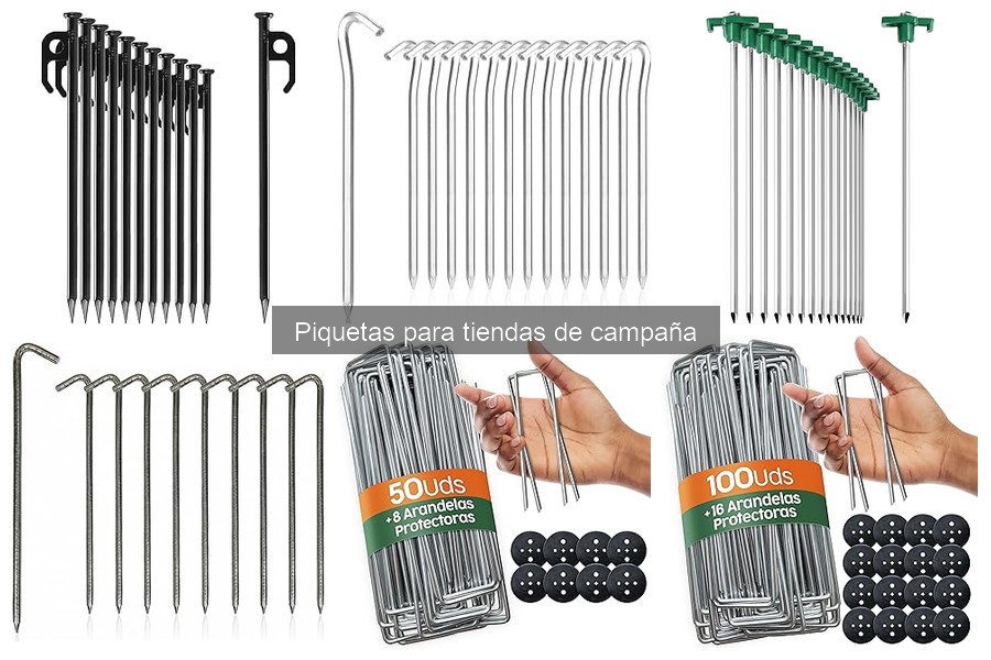 Dónde comprar piquetas para tiendas de campaña económicas