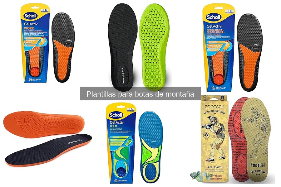 Dónde comprar plantillas para botas de montaña: Mejores opciones