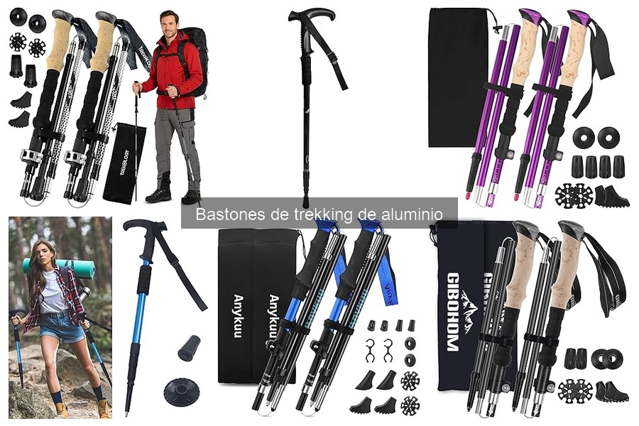 ** Errores comunes al usar bastones de trekking de aluminio