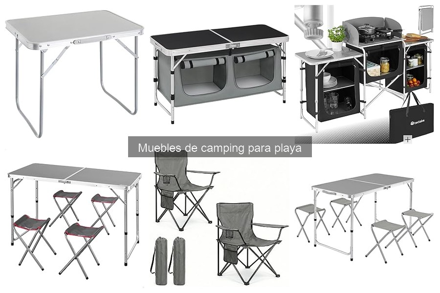 Guía de compra de muebles de camping para la playa
