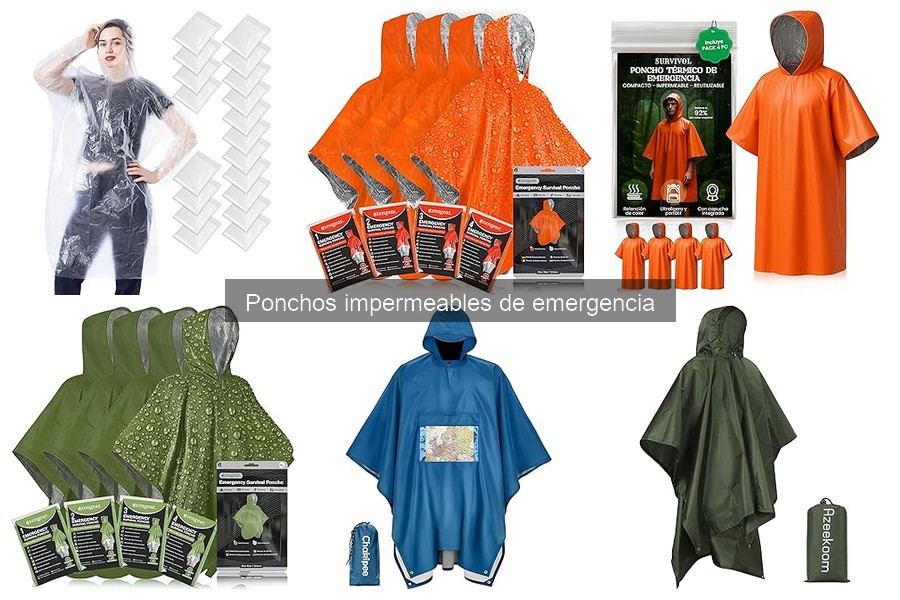 Guía de compra de ponchos impermeables de emergencia