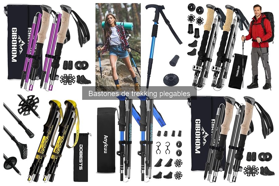 Materiales ideales para bastones de trekking plegables