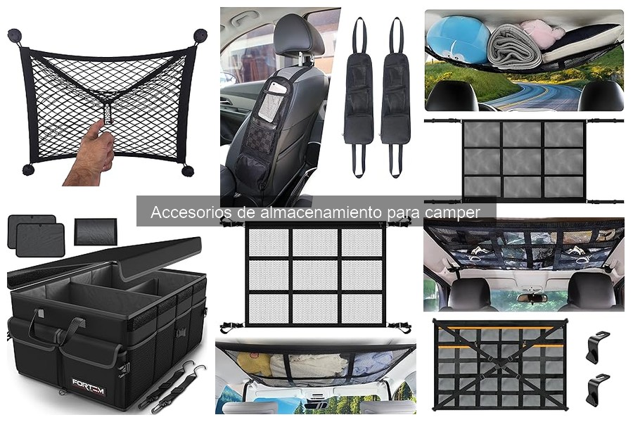 Mejora la seguridad en campers con accesorios de almacenamiento