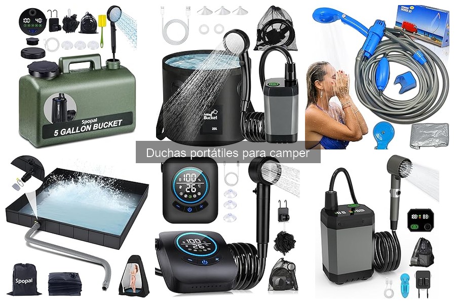 Mejora tu ducha portátil: accesorios útiles para camping