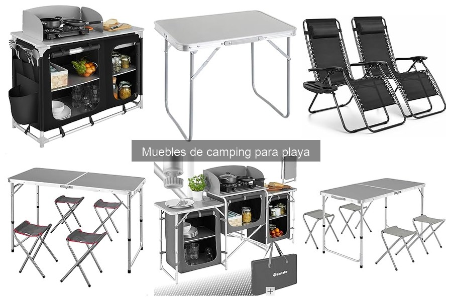 Mejores accesorios para muebles de camping en la playa