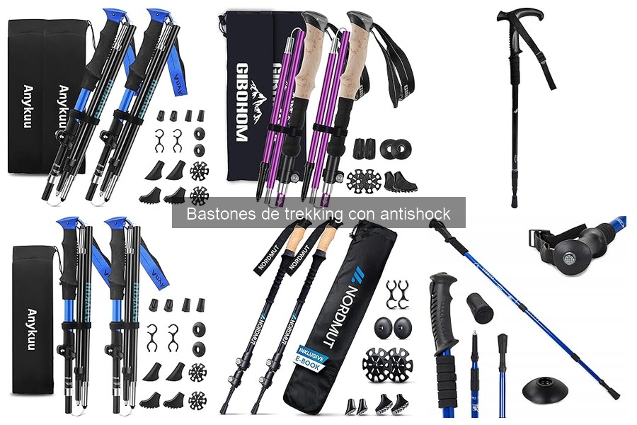 Mejores bastones de trekking con antishock para principiantes