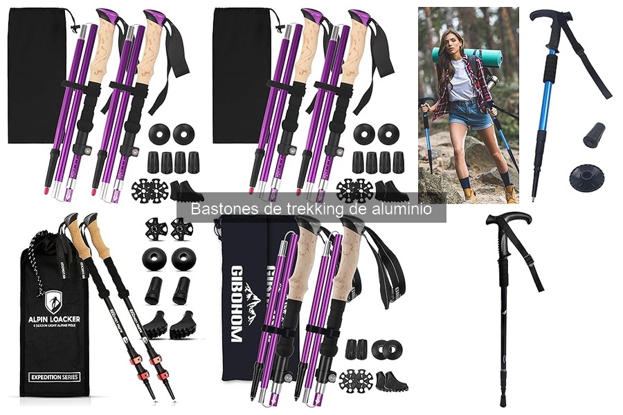 Mejores bastones de trekking de aluminio para senderismo
