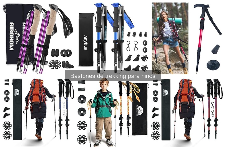 Mejores bastones de trekking para niños por edad y tamaño