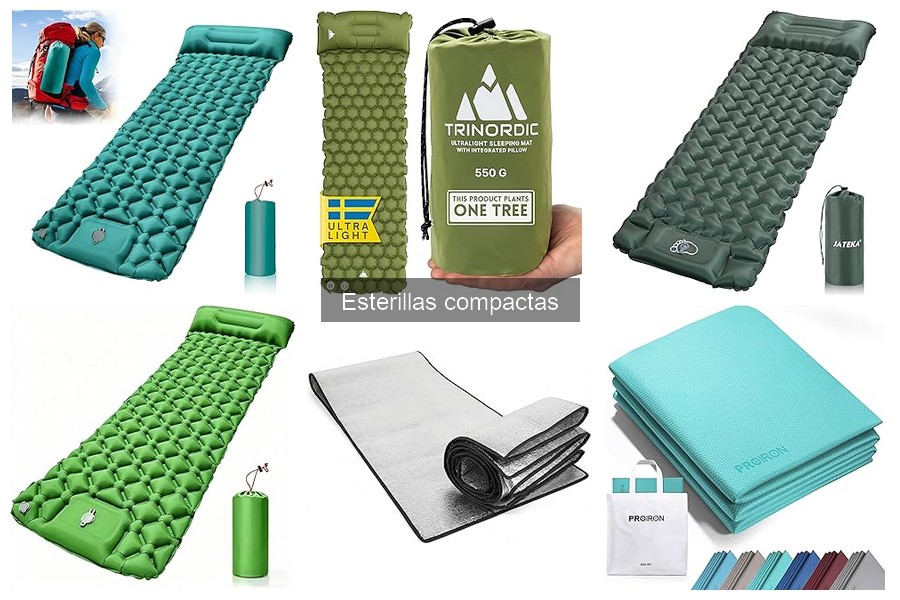 Mejores esterillas compactas para camping en 2023