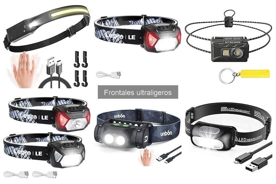 Mejores frontales ultraligeros para camping en 2023