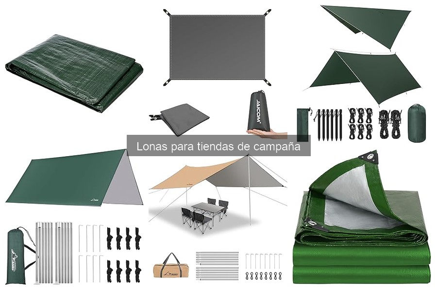 Mejores lonas para tiendas de campaña en condiciones de lluvia